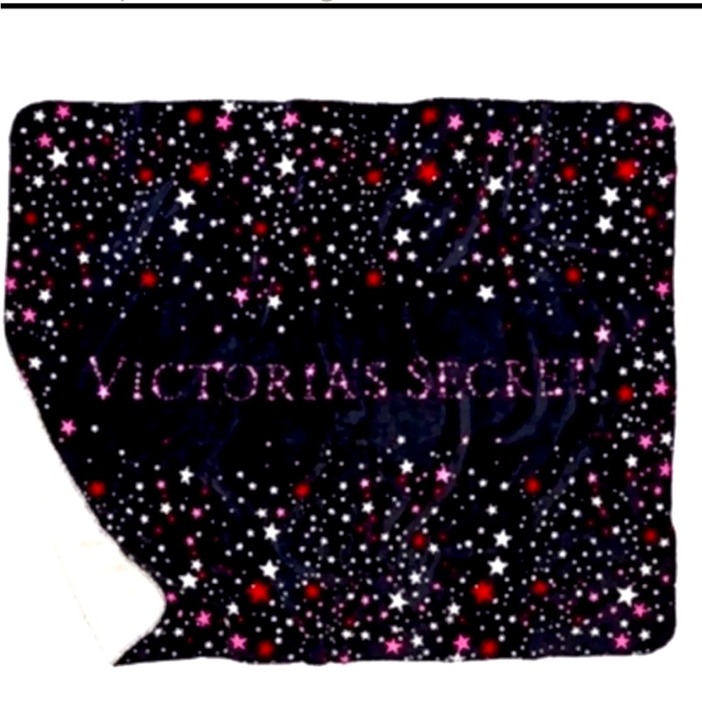NIP Victoria's Secret Star Galaxy Sherpa Blanket